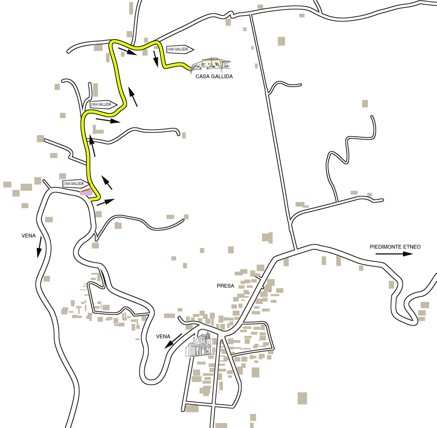 Plan d'accès Casa Gallida